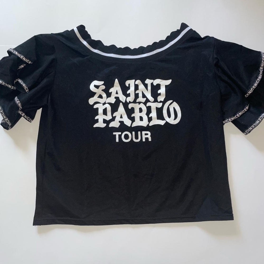 Saint Pablo Tour Croptop with Layered Sleeves